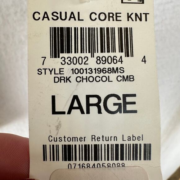 Charter Club Brown Polka Dot Tunic Blouse Womens L Peasant Boho Ruffle Twee Soft - Picture 5 of 12